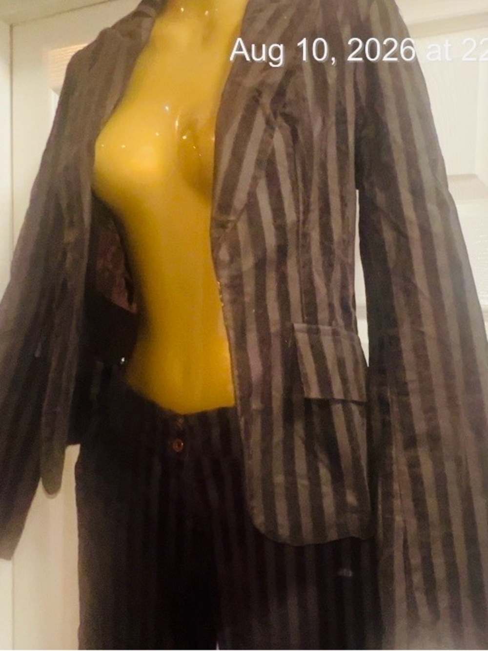 Brown Corduroy  Women's Blazer and Trousers Set